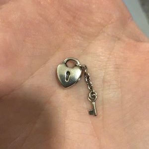 Pandora heart and key charm